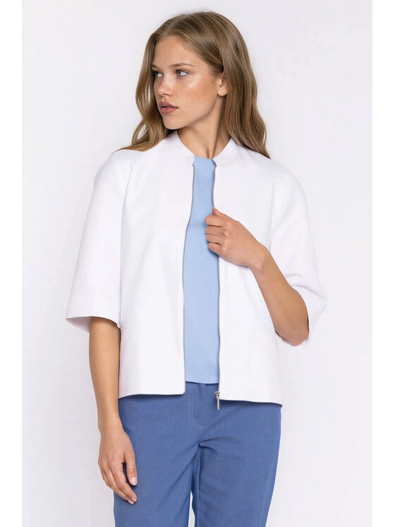 NIFE NIFE Sako Z101 Bílá Modern Relaxed Fit