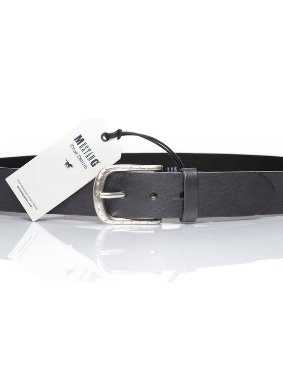 Mustang Mustang Pasek Męski BELT Srebrny