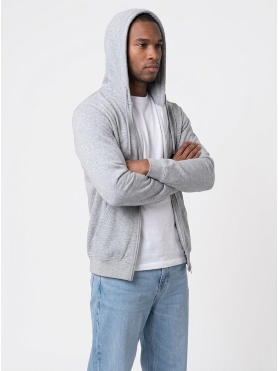 Urban City Urban City Bluza Klasyczna na co dzień 133344 Szary Regular Fit