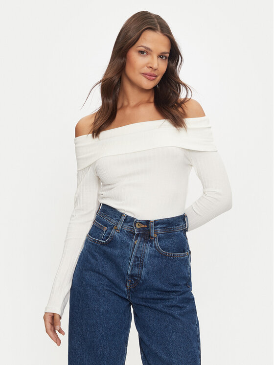 Vila Vila Blusa Ommi 14104637 Bianco Regular Fit
