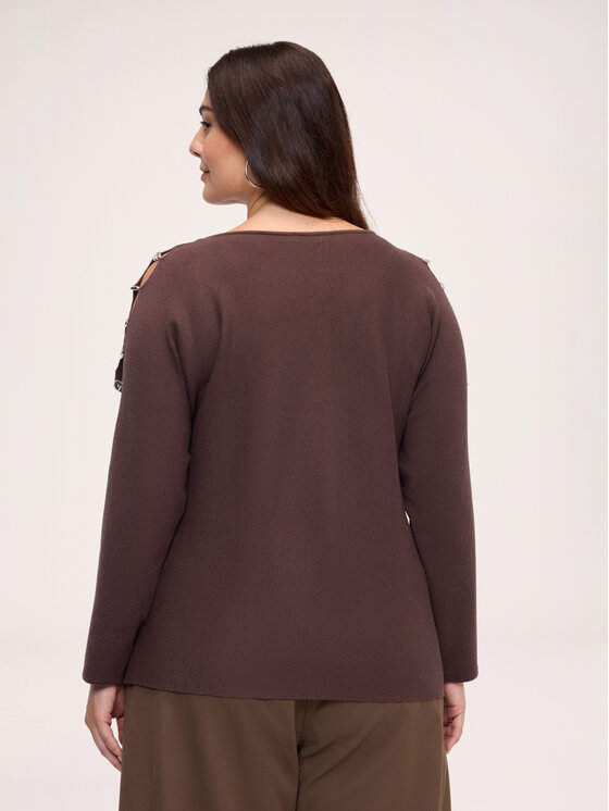 Fiorella Rubino Fiorella Rubino Maglione M355L008638N022 Marrone Regular Fit