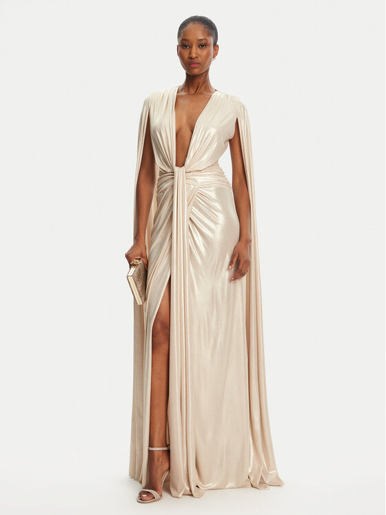 Babylon Babylon Rochie de seară MF0223 Auriu Regular Fit