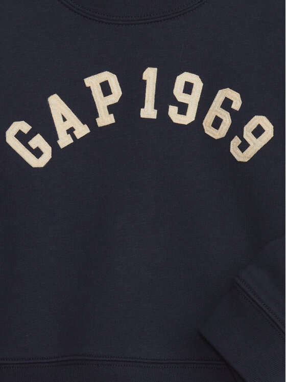 Gap Gap Majica dugih rukava 773984-01 Tamnoplava Regular Fit