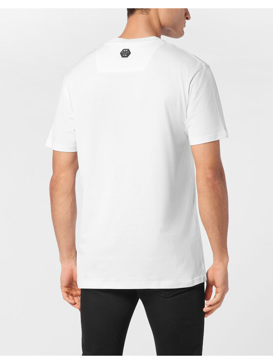 PHILIPP PLEIN PHILIPP PLEIN T-Shirt 22253 Biały Regular Fit
