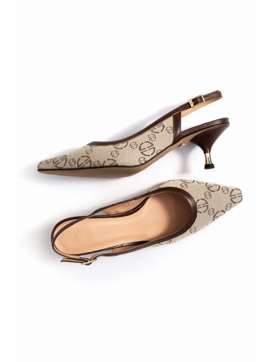 Magda Matyja Magda Matyja Czółenka LEXY HEELS BEIGE Beżowy
