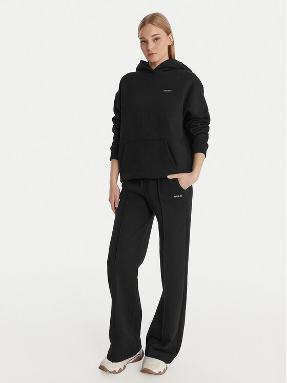 Guess Guess Teplákové nohavice V6RB17 K9V31 Čierna Regular Fit