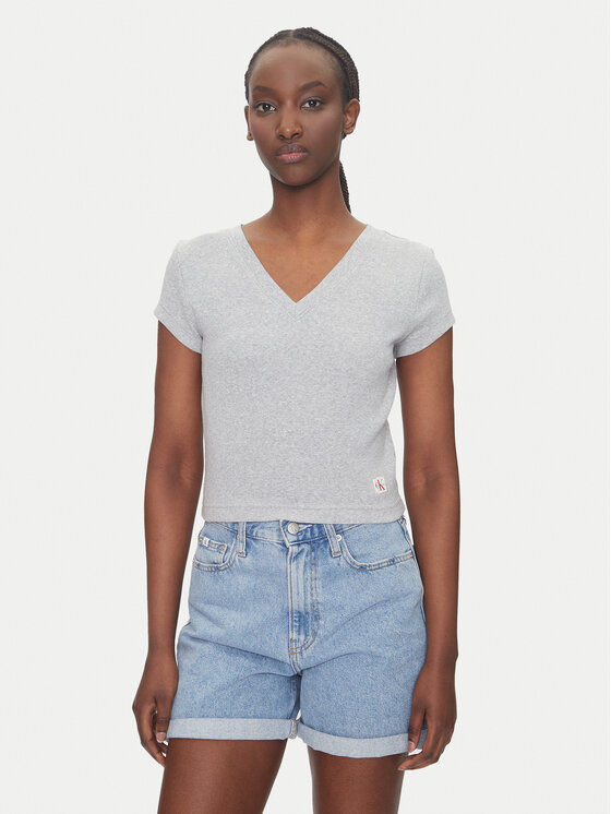 Calvin Klein Jeans Calvin Klein Jeans Тишърт LV047C910G Сив Regular Fit