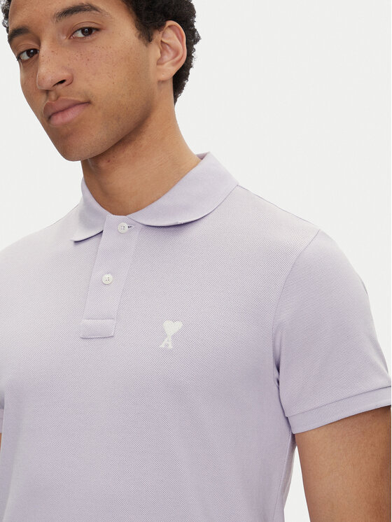 AMI Paris AMI Paris Polokošeľa HPL060.760 Fialová Regular Fit