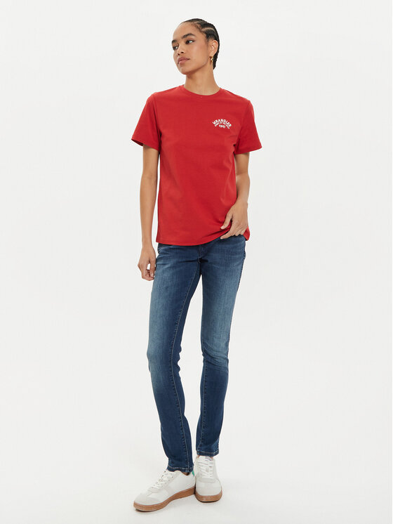 Wrangler Wrangler T-shirt Graphic 112356431 Rosso Regular Fit