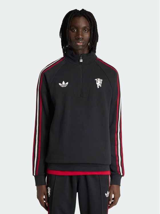 adidas adidas Bluza Manchester United Originals Czarny Regular Fit