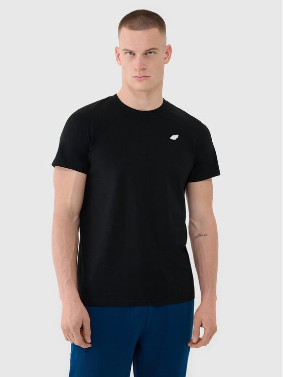 4F 4F Tričko 4FWAW25TTSHM3458-20S Čierna Regular Fit