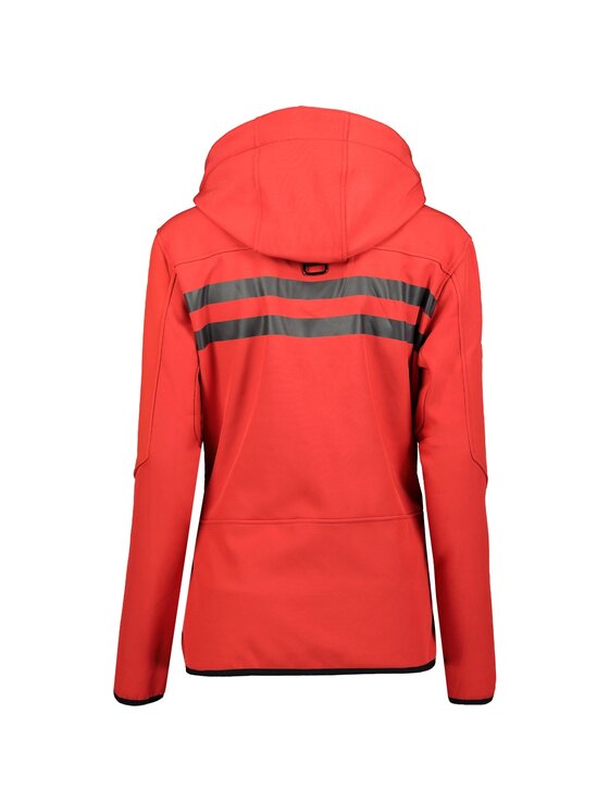 Geographical Norway Geographical Norway Kurtka softshell WY2679F/GN-RED / BLACK Czerwony Regular Fit