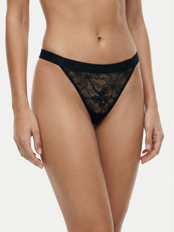 Tommy Hilfiger Chilot tanga UW0UW06267 Negru