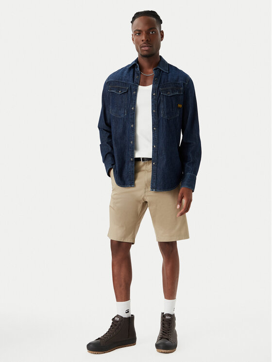 G-Star Raw G-Star Raw Riidest šortsid Bronson 3.0 D26337-5126 Beež Regular Fit