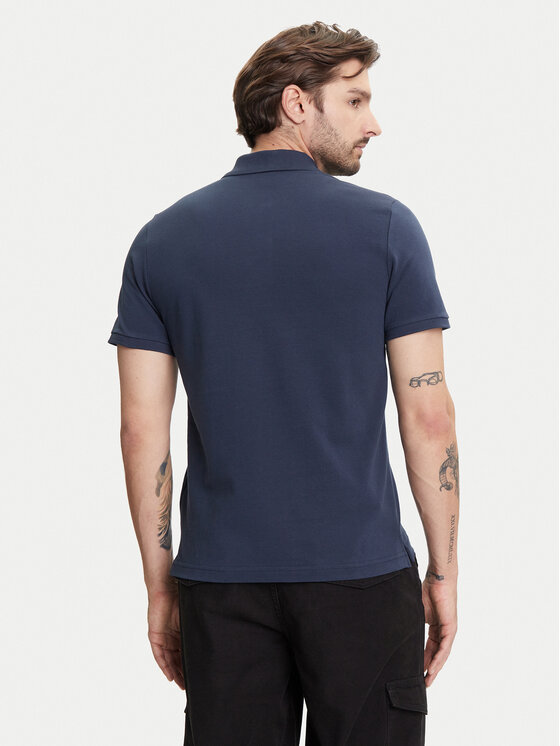 Moose Knuckles Moose Knuckles Polo Everett M34MT712 Granatowy Slim Fit
