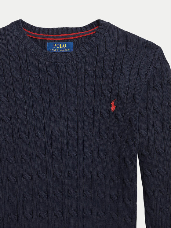 Polo Ralph Lauren Polo Ralph Lauren Sweter 323702674060 Granatowy Regular Fit