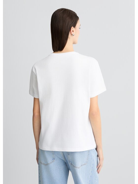 Liu Jo Liu Jo T-shirt WA5230JS904M9671 Bianco Regular Fit