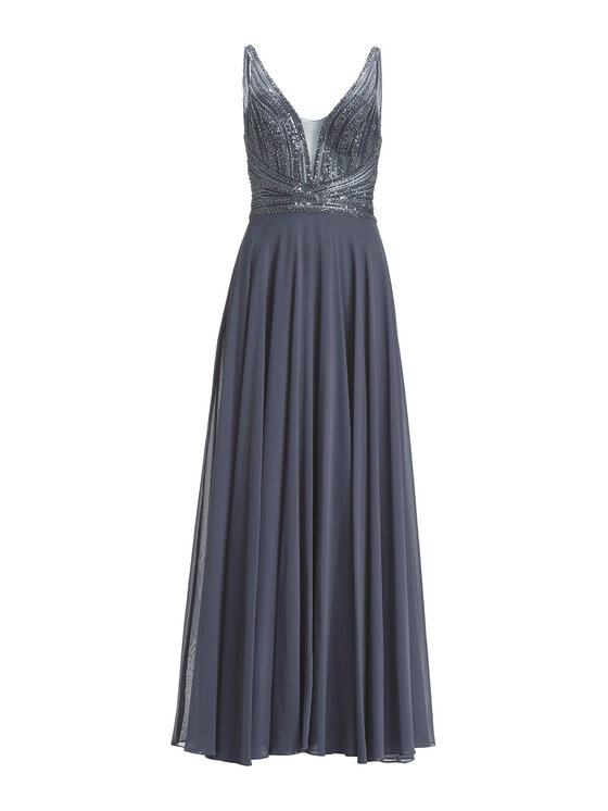 Hey Kyla Hey Kyla Abendkleid 5AG015HK Grau Regular Fit