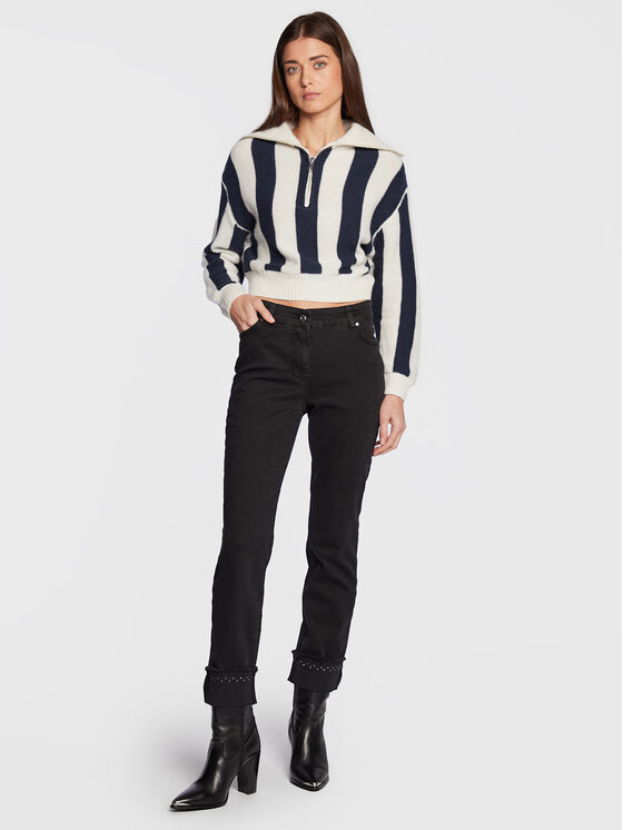 Olsen Olsen Džínsy Lisa 14002020 Čierna Straight Fit