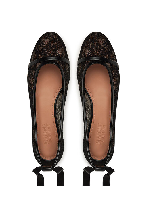 MALONE SOULIERS MALONE SOULIERS Μπαλαρίνες Sabina 5-1 Μαύρο