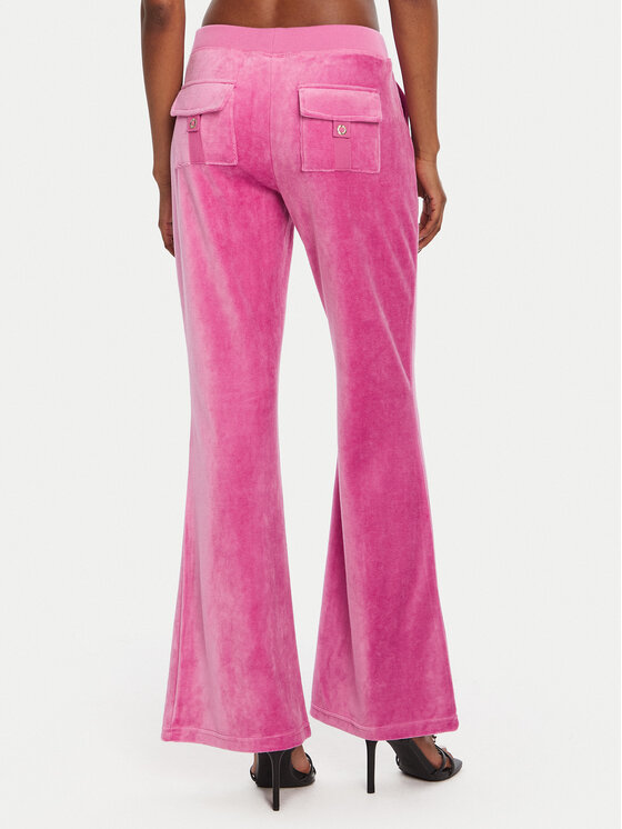 Juicy Couture Juicy Couture Donji dio trenerke Caisa JCSEBJ008G Ružičasta Slim Fit