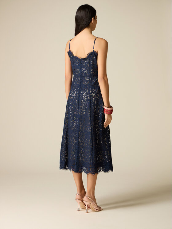 Oltre Oltre Abito da sera 7065R005055N034 Blu A-Line Fit