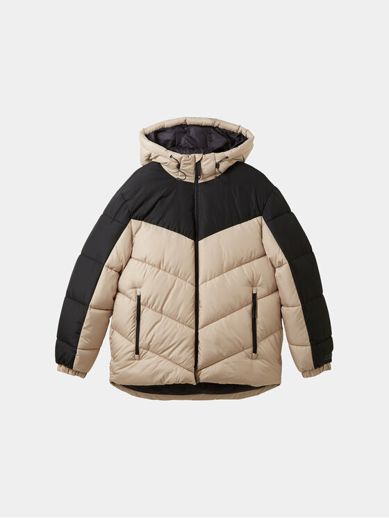 Tom Tailor Denim Tom Tailor Denim Winterjacke 1038858 Beige Regular Fit