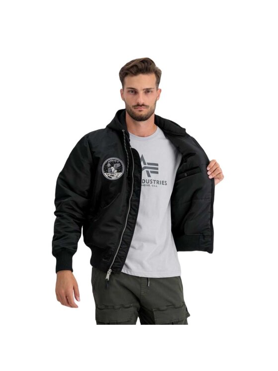 Alpha Industries Alpha Industries Kurtka przejściowa AI.108108-285 Czarny Regular Fit