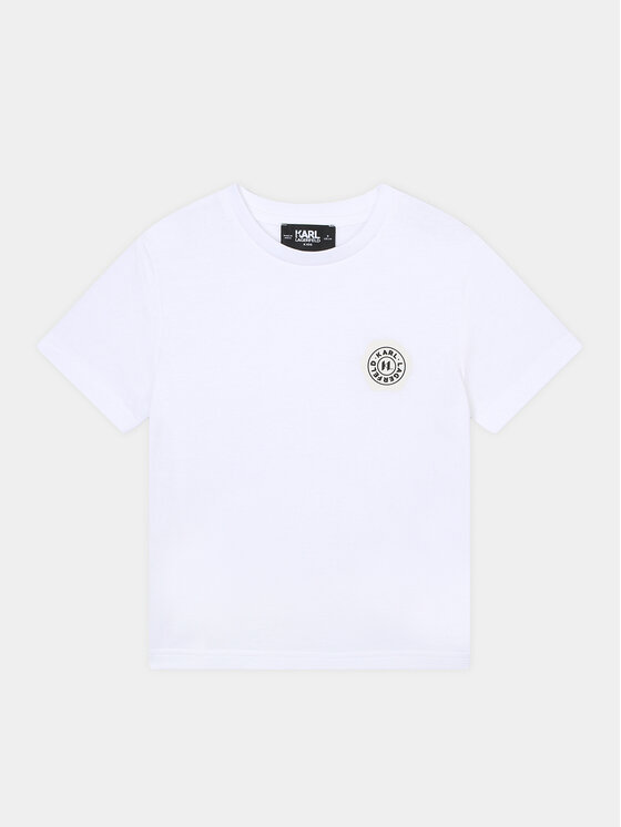Karl Lagerfeld Kids Tričko Z25413 S Biela Regular Fit