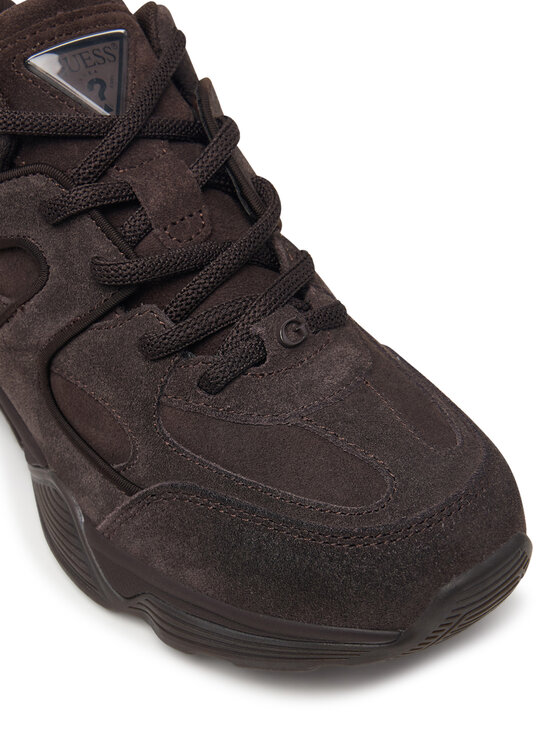 Guess Guess Sneakersy FLFCOL SUE12 Brązowy ciemny
