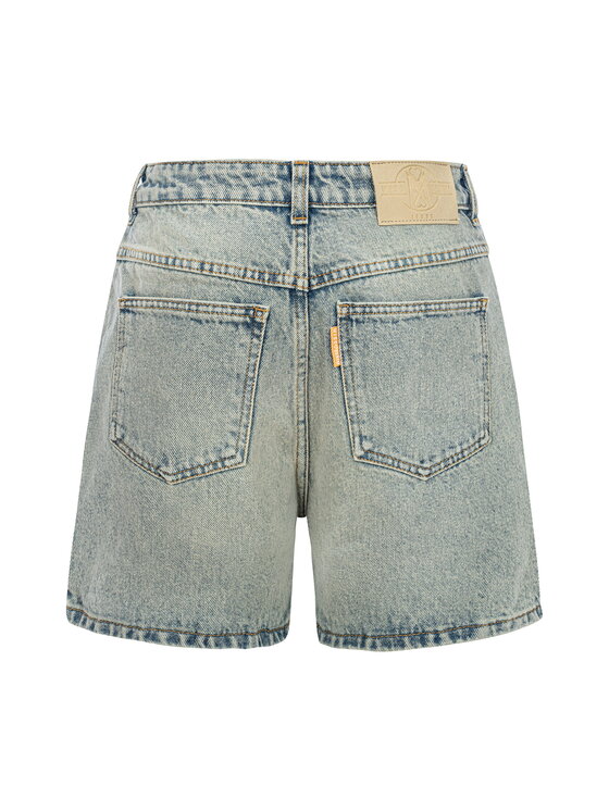 MissDenim MissDenim Džínové šortky Baseline Midi Shorts Béžová Regular Fit