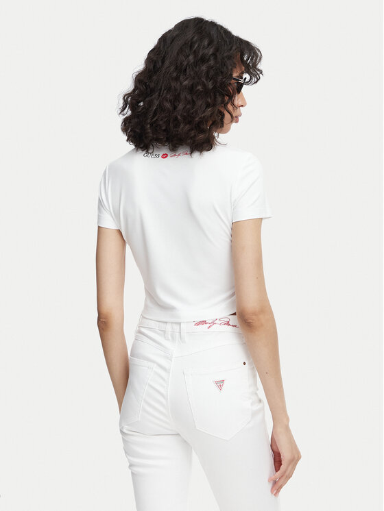 Guess Guess Póló W6YI64 K6710 Fehér Regular Fit