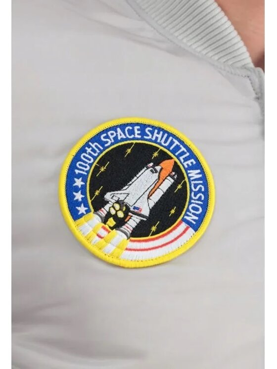 Alpha Industries Alpha Industries Kurtka bomber MA-1 VF NASA 166107 Szary Regular Fit