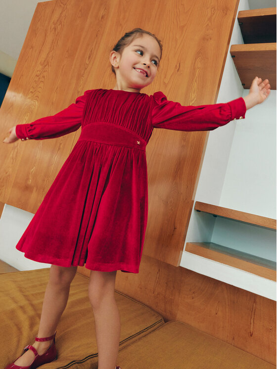 Abel & Lula Abel & Lula Sukienka elegancka 5528 Czerwony Regular Fit