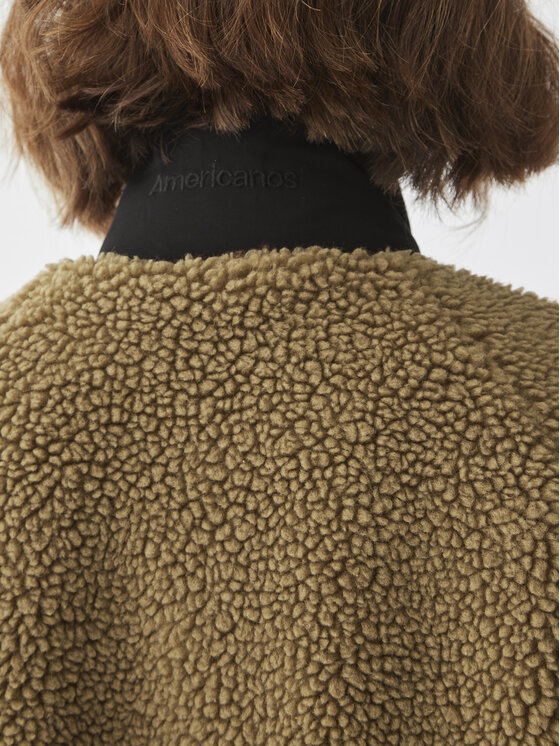 Americanos Americanos Cappotto in shearling Manitoba Marrone Relaxed Fit