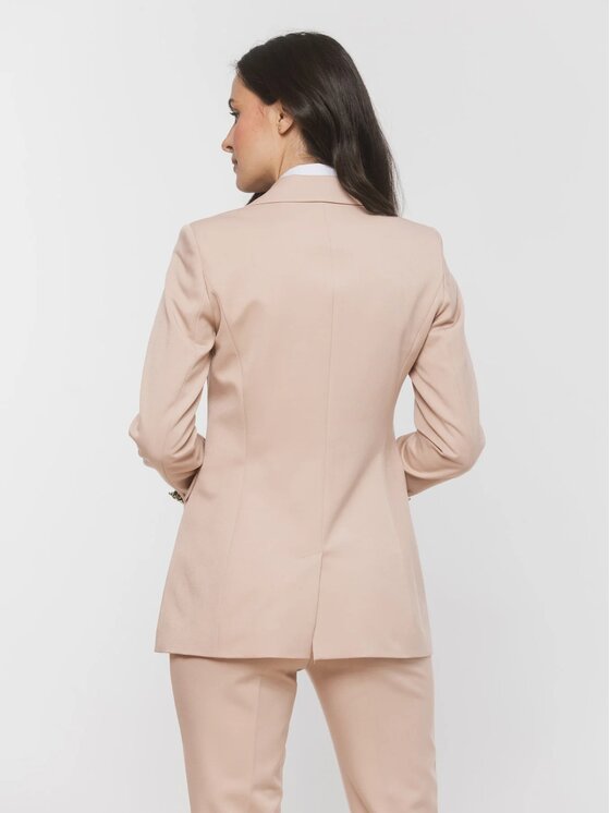 Willsoor Willsoor Marynarka 68232 Beżowy Slim Fit