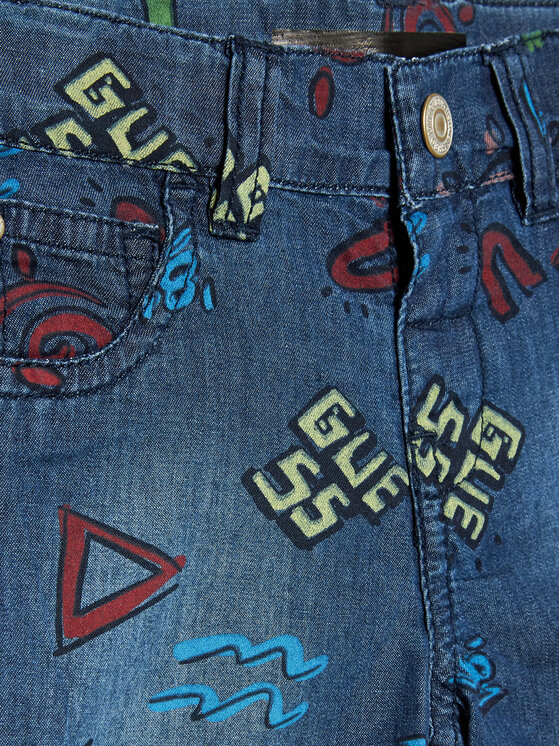 Guess Guess Džínsové šortky N3GD07 WFGE0 Modrá Regular Fit