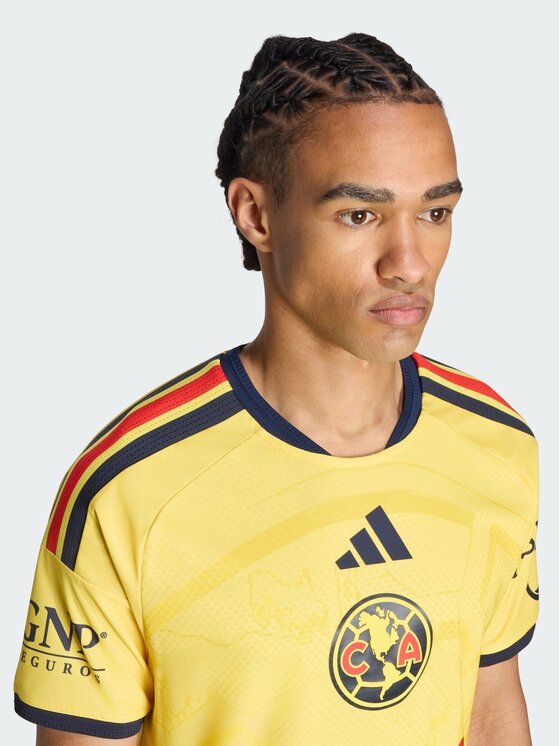 adidas adidas Koszulka techniczna 171196 Żółty Slim Fit