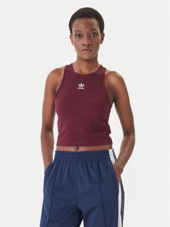 adidas adidas Top Essentials KD3824 Bordová Slim Fit