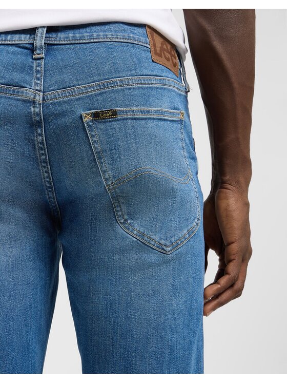 Lee Lee Jeansy DAREN ZIP FLY Niebieski Straight Leg