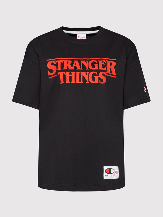 Champion Champion Тишърт STRANGER THINGS Unisex 217791 Черен Custom Fit