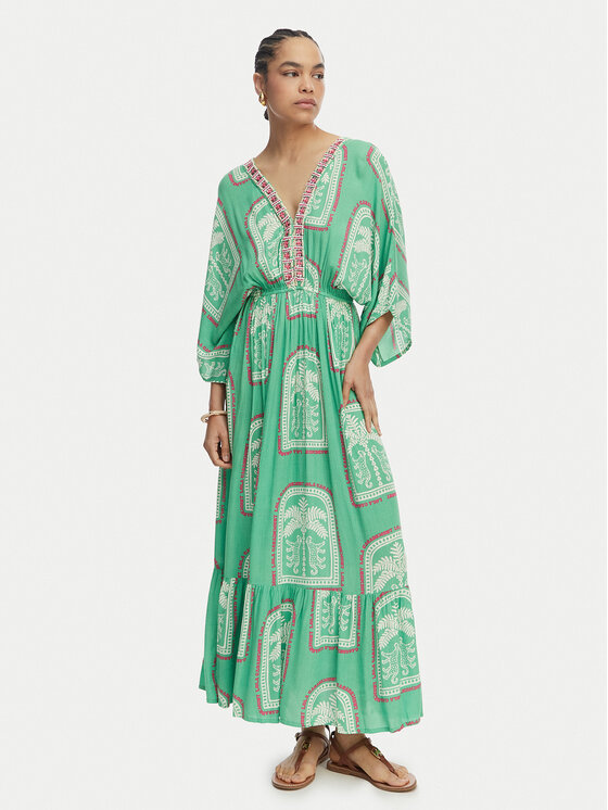 LOLA CASADEMUNT LOLA CASADEMUNT Літня сукня LS2616049 Svetlozelena Relaxed Fit