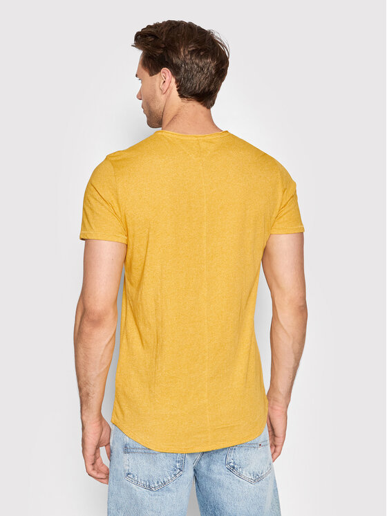 Tommy Jeans Tommy Jeans Tricou Tjm Jaspe DM0DM09586 Galben Slim Fit
