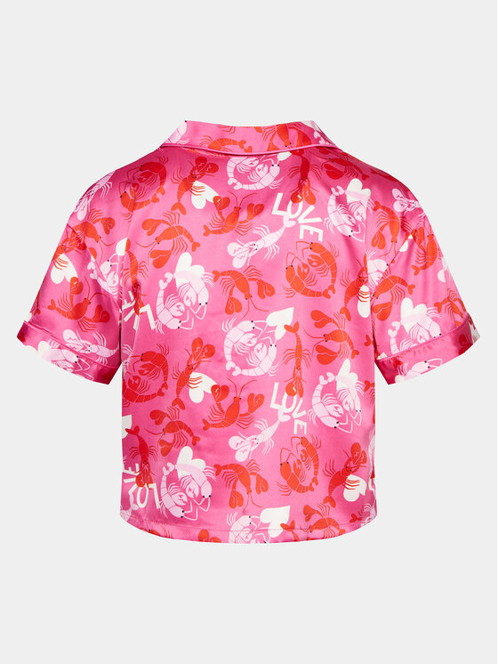 Hunkemöller Hunkemöller Μπλούζα πιτζάμας Peppers 205076 Ροζ Relaxed Fit