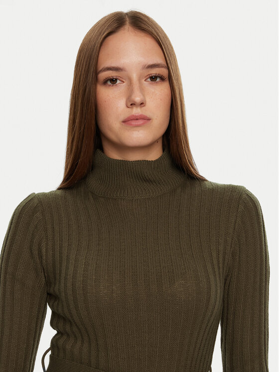 Brave Soul Brave Soul Kootud kleit LKD-230MURPHYB Khakivärviline Regular Fit