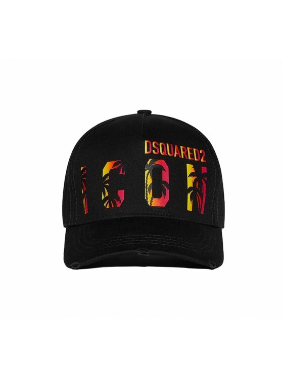 Czapka z daszkiem Dsquared2, Czarne, BCM0668 05C00001