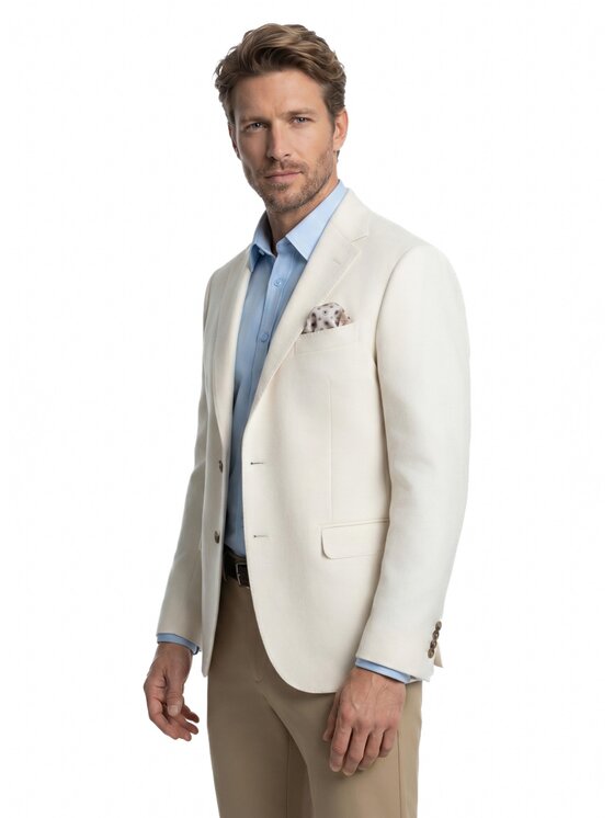 Pako Lorente Pako Lorente Marynarka P26WF-3X-001 Beżowy Slim Fit