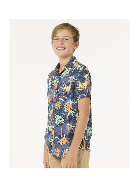 Rip Curl Rip Curl Koszula Raw Energy Shirt - Boy Granatowy Standard Fit
