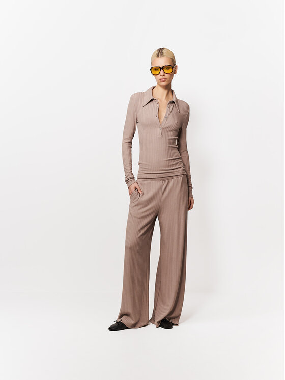 La Mania La Mania Blusa LESLEE Beige Basic Fit