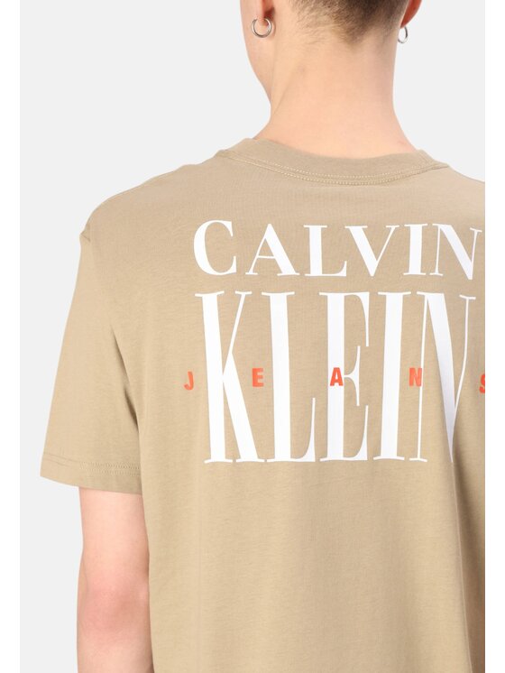 Calvin Klein Calvin Klein T-shirt q-roa-35015 Marrone Regular Fit